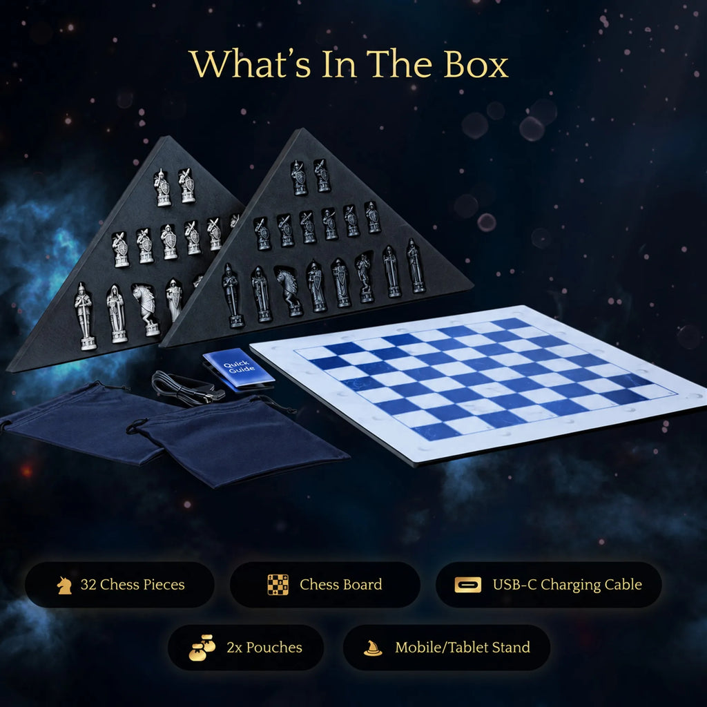 Chess Set Smart Electronic Board Game. Wizards Chess with App