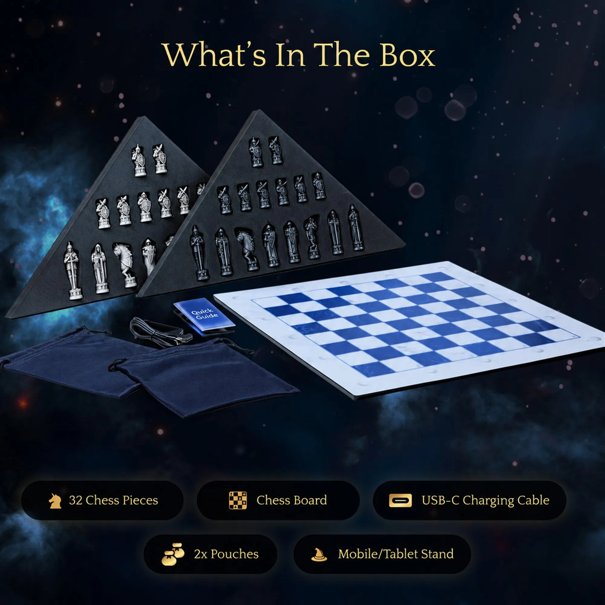 Chess Set Smart Electronic Board Game. Wizards Chess with App