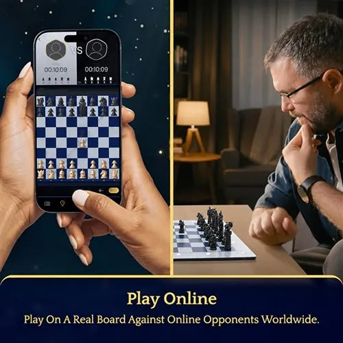 Chess Set Smart Electronic Board Game. Wizards Chess with App