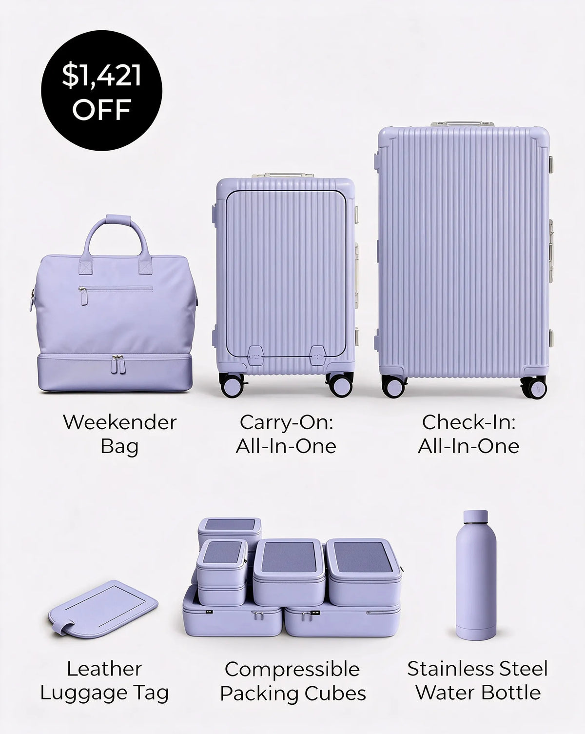 🎉 Vente Anniversaire 🎉 Pack Voyage d'Été 6.0 | Économisez plus avec le set de bagages ultime