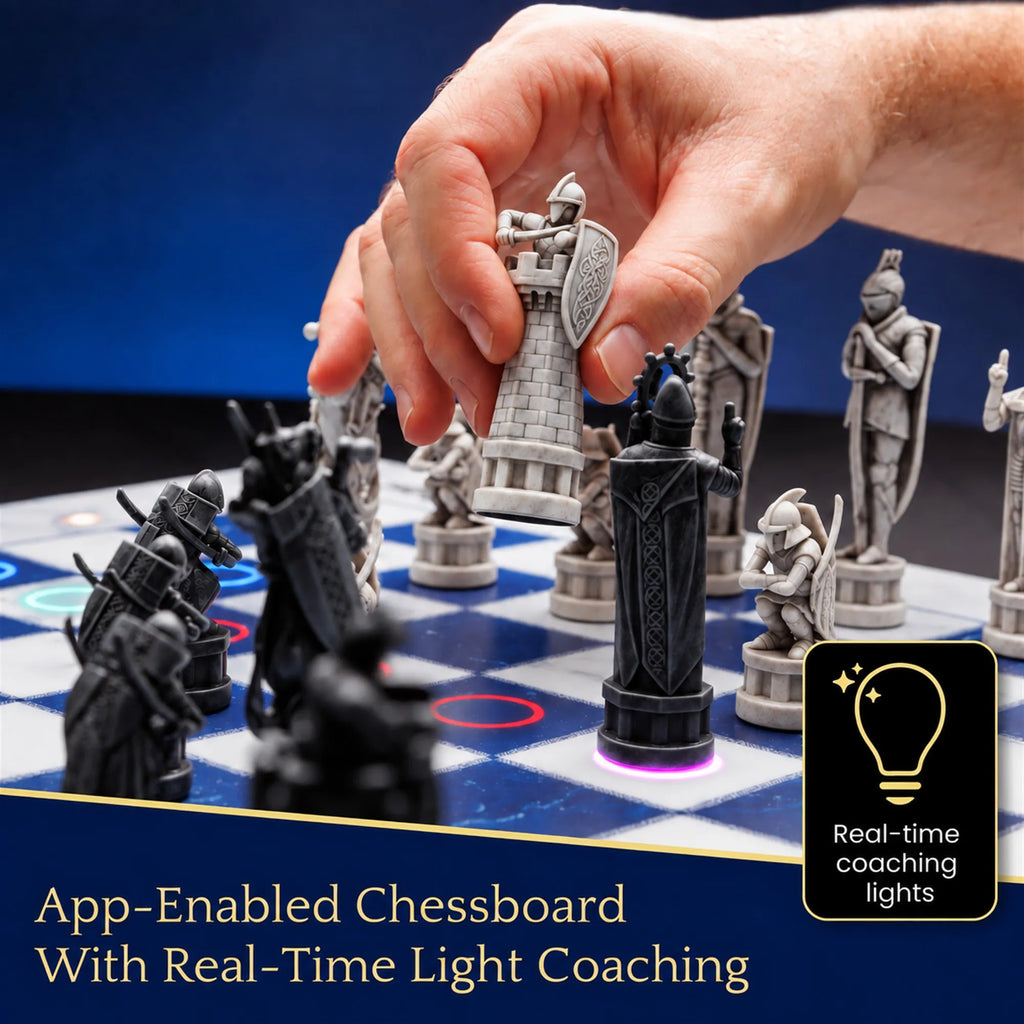Chess Set Smart Electronic Board Game. Wizards Chess with App