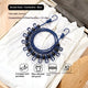 Bleu saphir Boucle noire