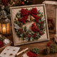 Northern Cardinal With Garland