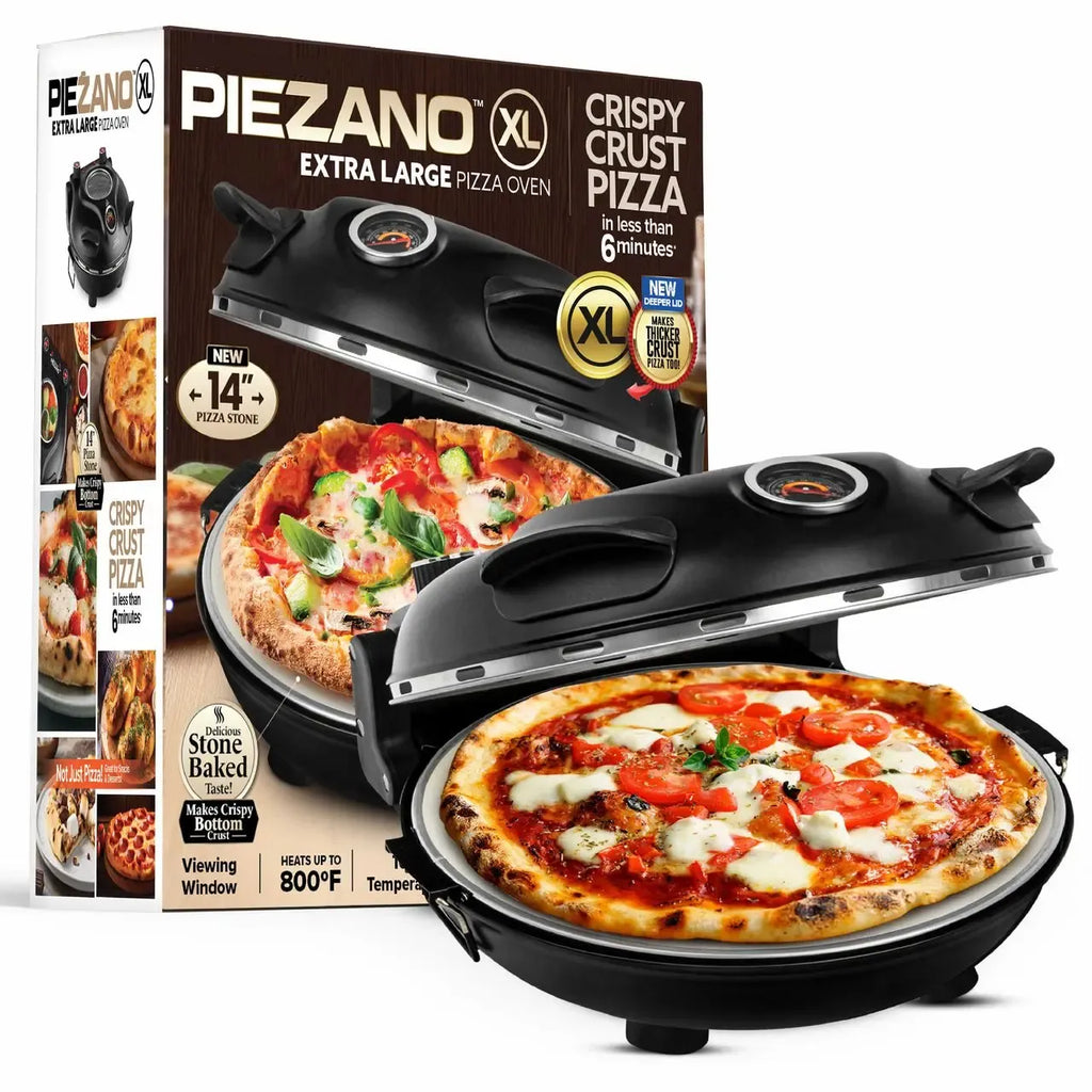 [Nouveau] Four à pizza Piezano XL 14" - Four à pizza à sole de pierre de comptoir 800°