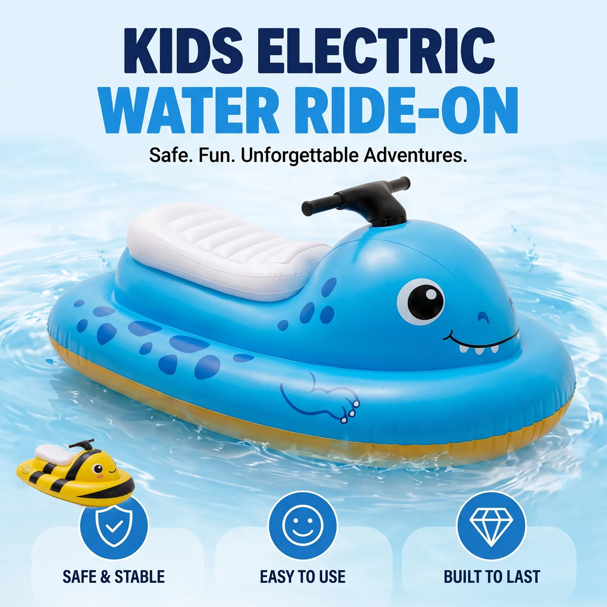 Motorisiertes Aufsitz-Schwimmtier für Kinder