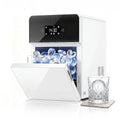 Machine à glaçons sphériques de 3,2 po pour comptoir, avec alimentation en eau automatique, 3 pièces en 15 min, 288 pièces/jour, autonettoyante, isolation renforcée pour bar à whisky