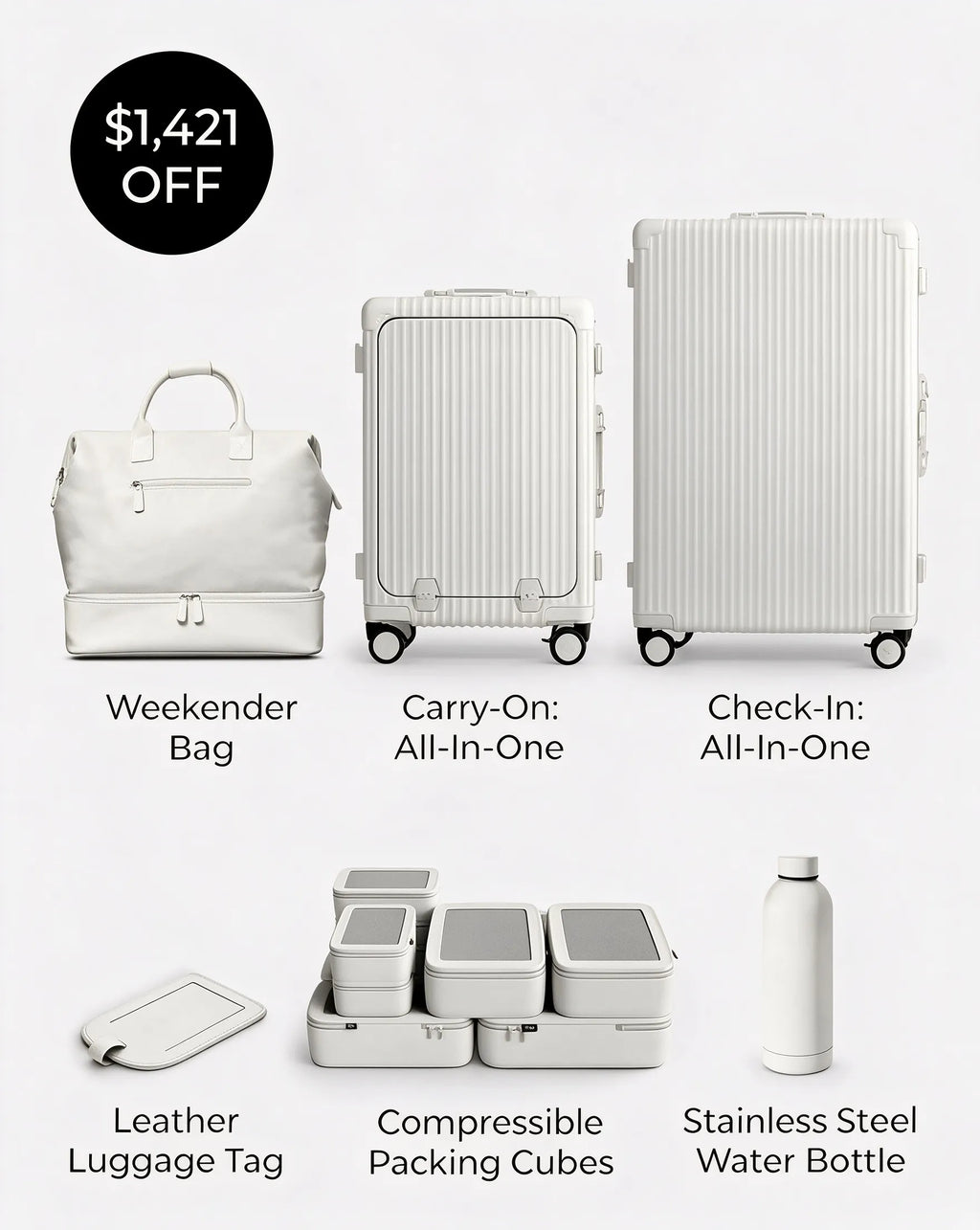 🎉 Vente Anniversaire 🎉 Pack Voyage d'Été 6.0 | Économisez plus avec le set de bagages ultime