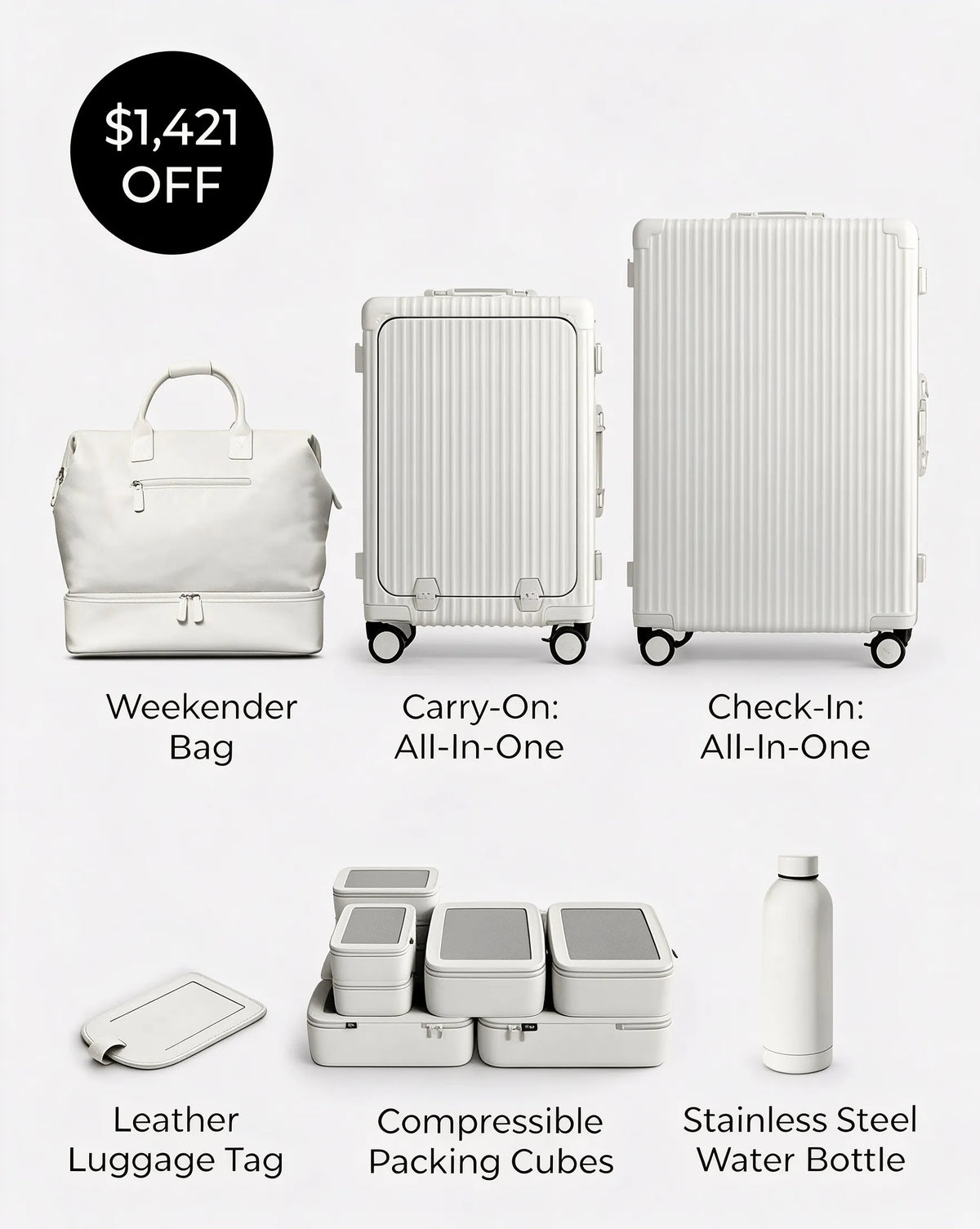 🎉 Vente Anniversaire 🎉 Pack Voyage d'Été 6.0 | Économisez plus avec le set de bagages ultime