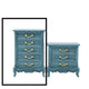 High Chest Of Drawers Blue