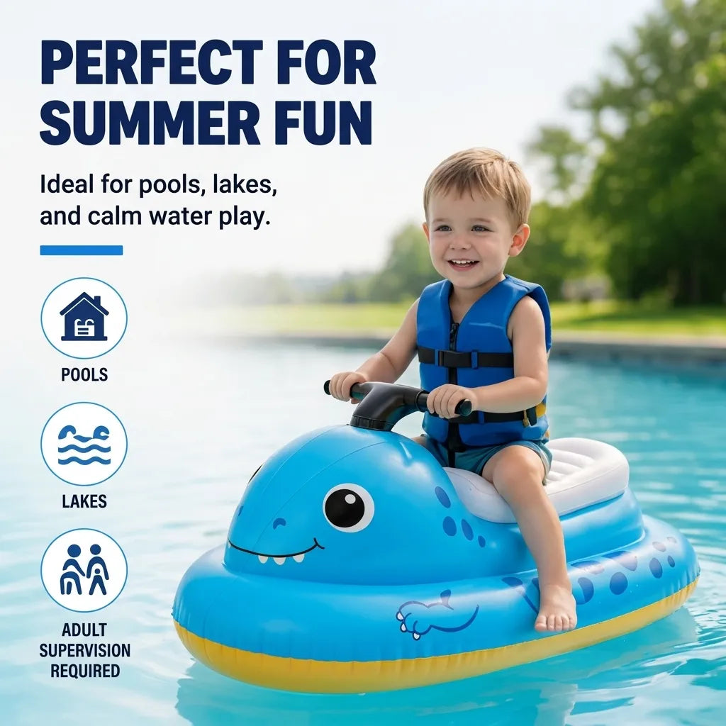 Motorisiertes Aufsitz-Schwimmtier für Kinder