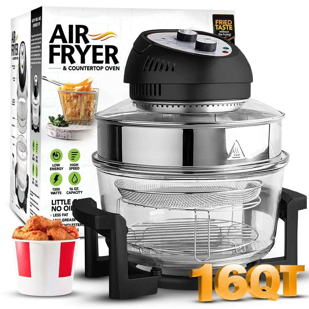16-quarts extra stor airfryer – oljefri krispig matlagning för hälsosammare måltider