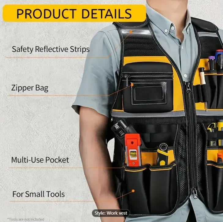Cadeau gratuit🎁Cadeau exclusif : Gilet d'électricien réfléchissant haute résistance