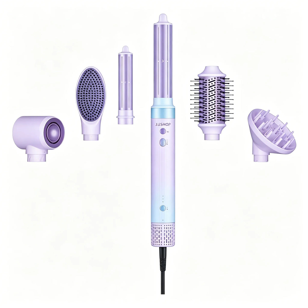 6-in-1 Air Styler Wrap – Ionic Dryer, Auto Curler & Blowout Brush Set