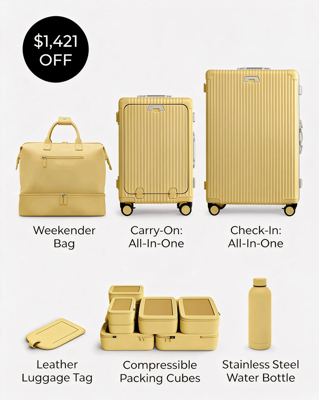 🎉 Vente Anniversaire 🎉 Pack Voyage d'Été 6.0 | Économisez plus avec le set de bagages ultime