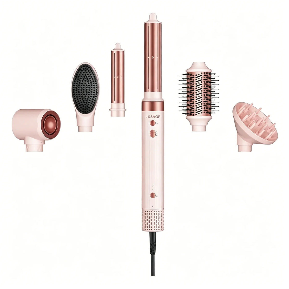 6-in-1 Air Styler Wrap – Ionic Dryer, Auto Curler & Blowout Brush Set