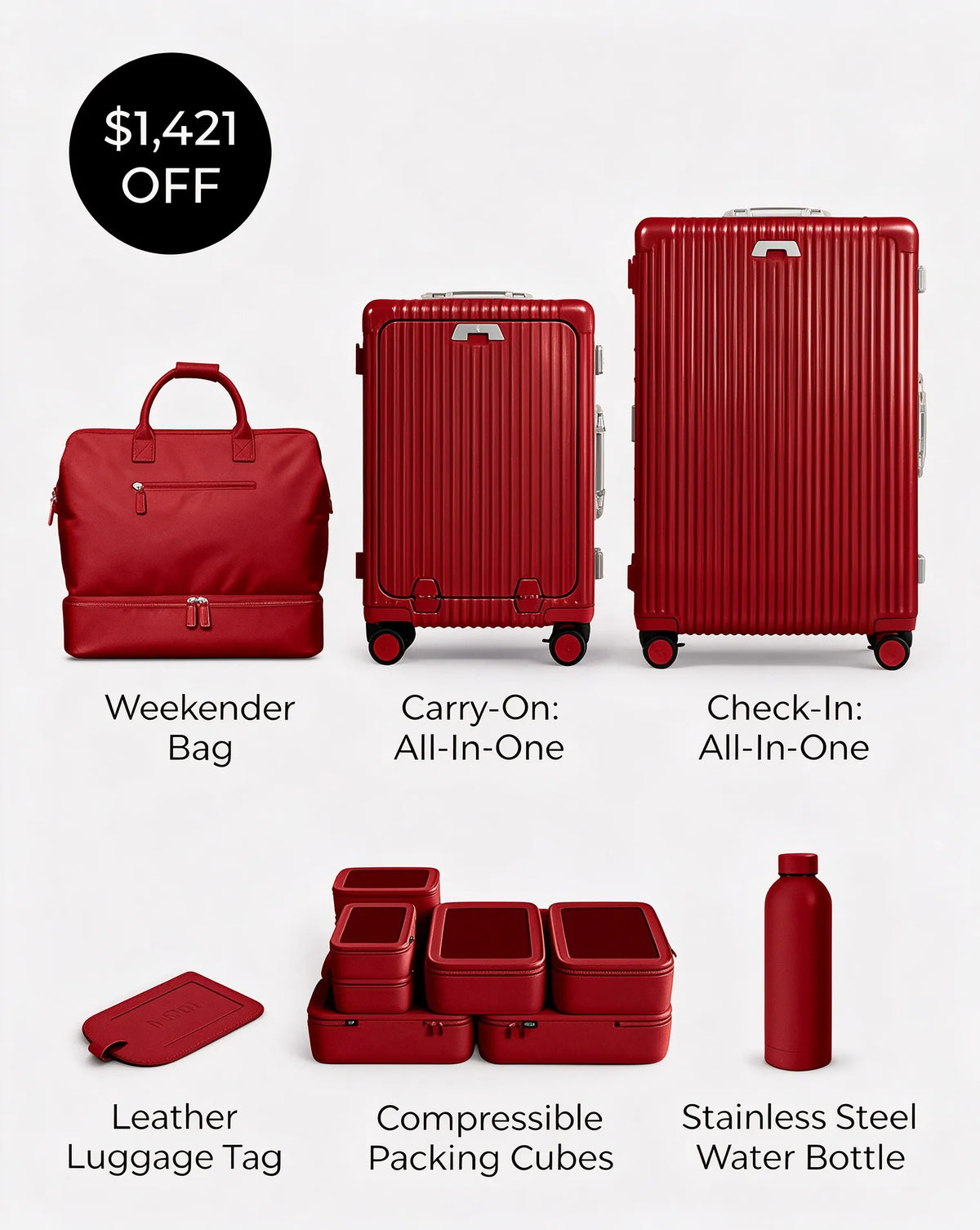 🎉 Vente Anniversaire 🎉 Pack Voyage d'Été 6.0 | Économisez plus avec le set de bagages ultime