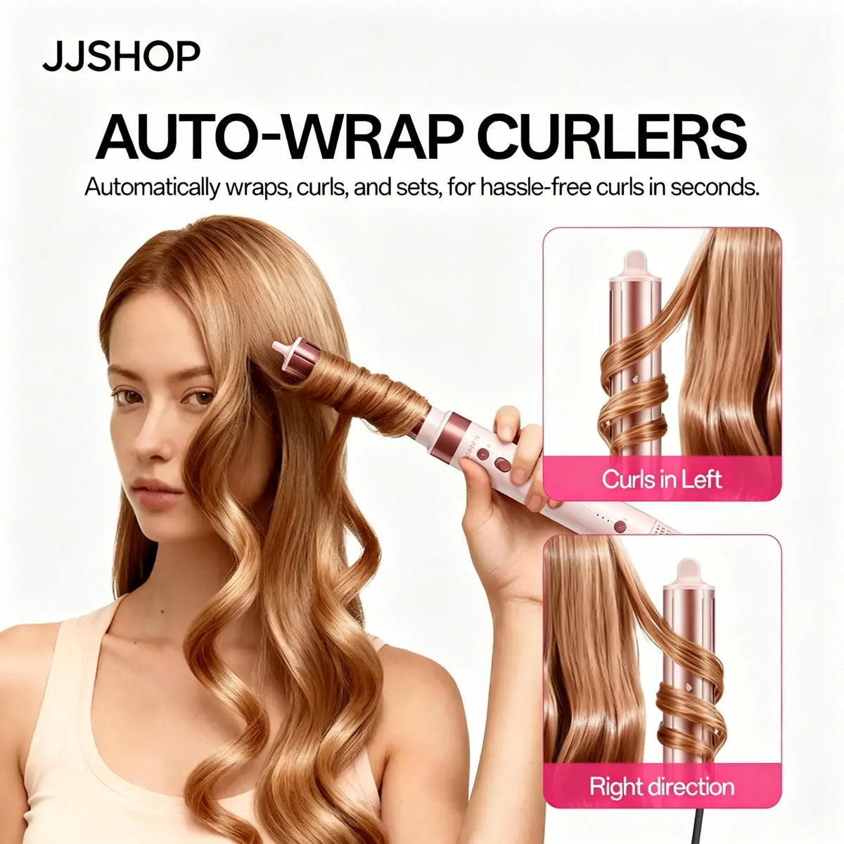 6-in-1 Air-Styler-Set – Ionenföhn, automatischer Lockenstab & Warmluftbürste