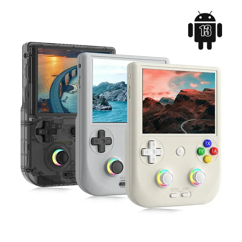 Android-Handheld-Spielkonsole – 4"-IPS-Touchscreen, T820-Prozessor, 5500-mAh-Akku, RGB-Beleuchtung