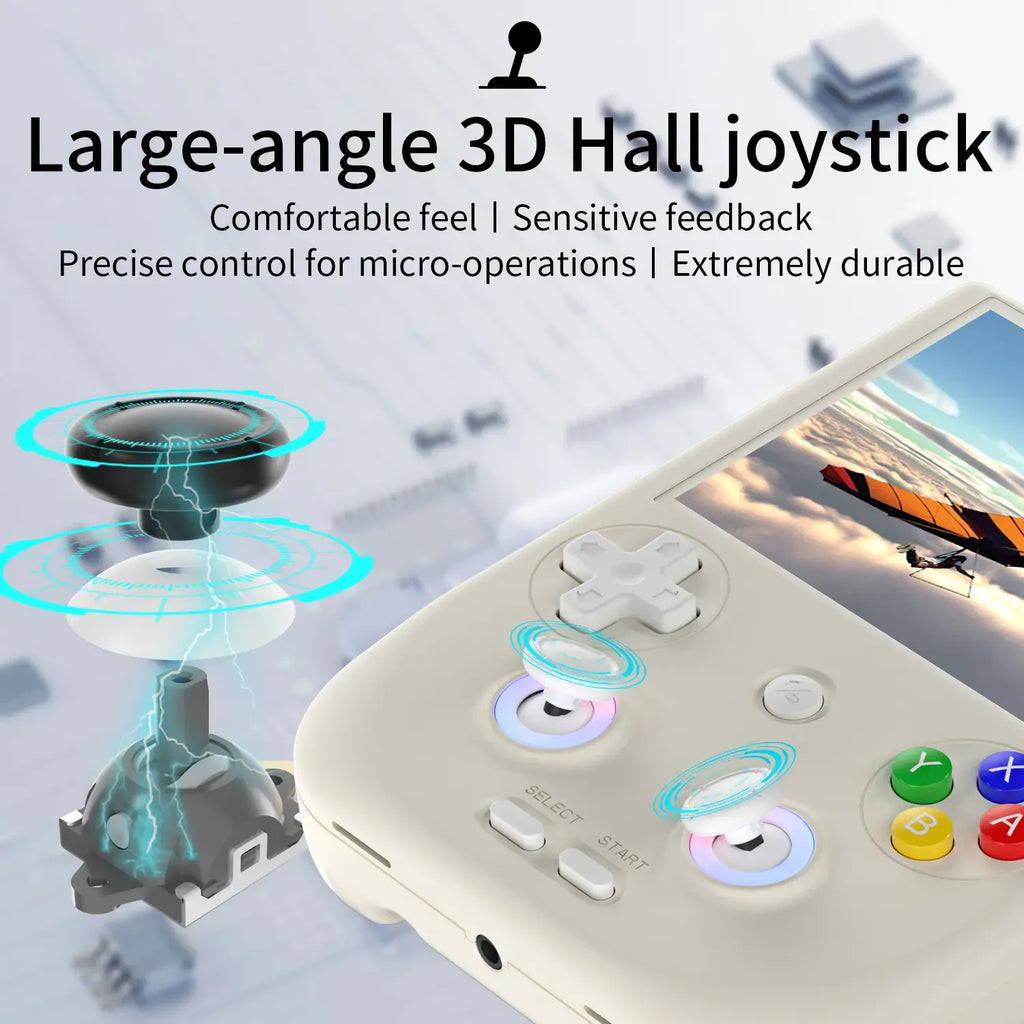 Android-Handheld-Spielkonsole – 4"-IPS-Touchscreen, T820-Prozessor, 5500-mAh-Akku, RGB-Beleuchtung
