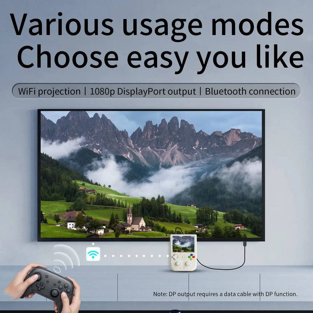 Android-Handheld-Spielkonsole – 4"-IPS-Touchscreen, T820-Prozessor, 5500-mAh-Akku, RGB-Beleuchtung
