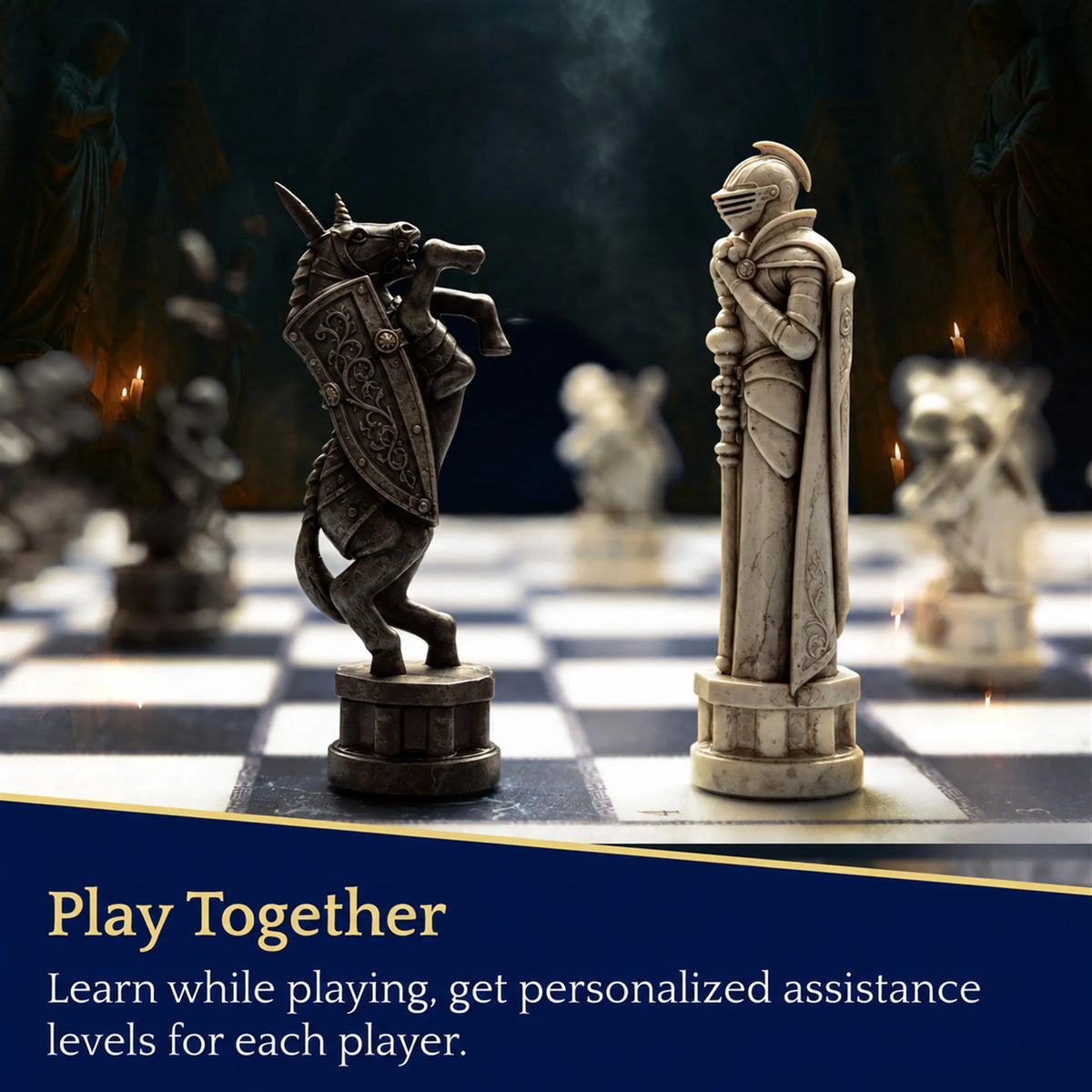 Chess Set Smart Electronic Board Game. Wizards Chess with App