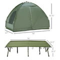4-in-1 Foldable Camping Cot with Tent & Mattress