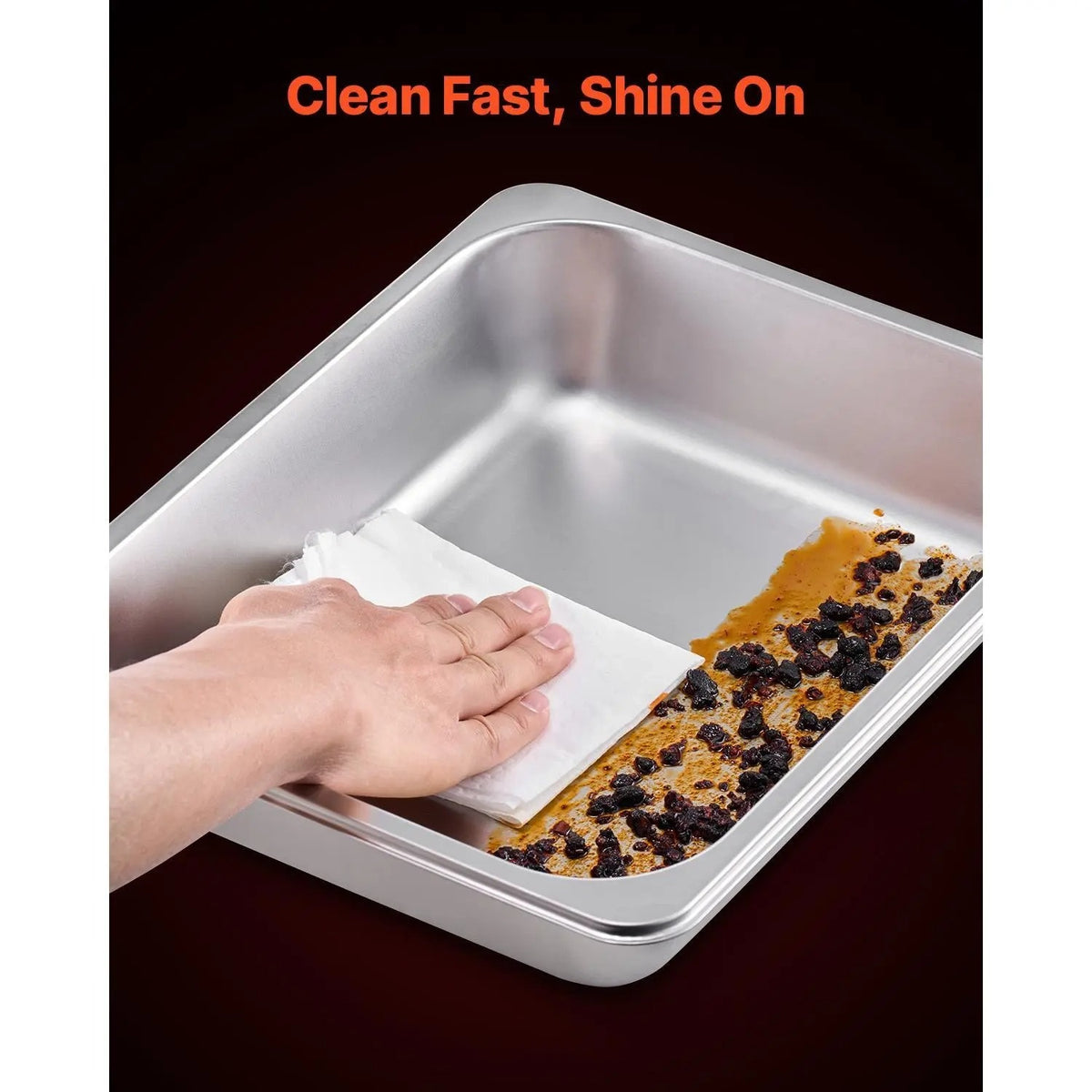 Ensemble de buffet chafing dish doré de 8 pintes - Acier inoxydable