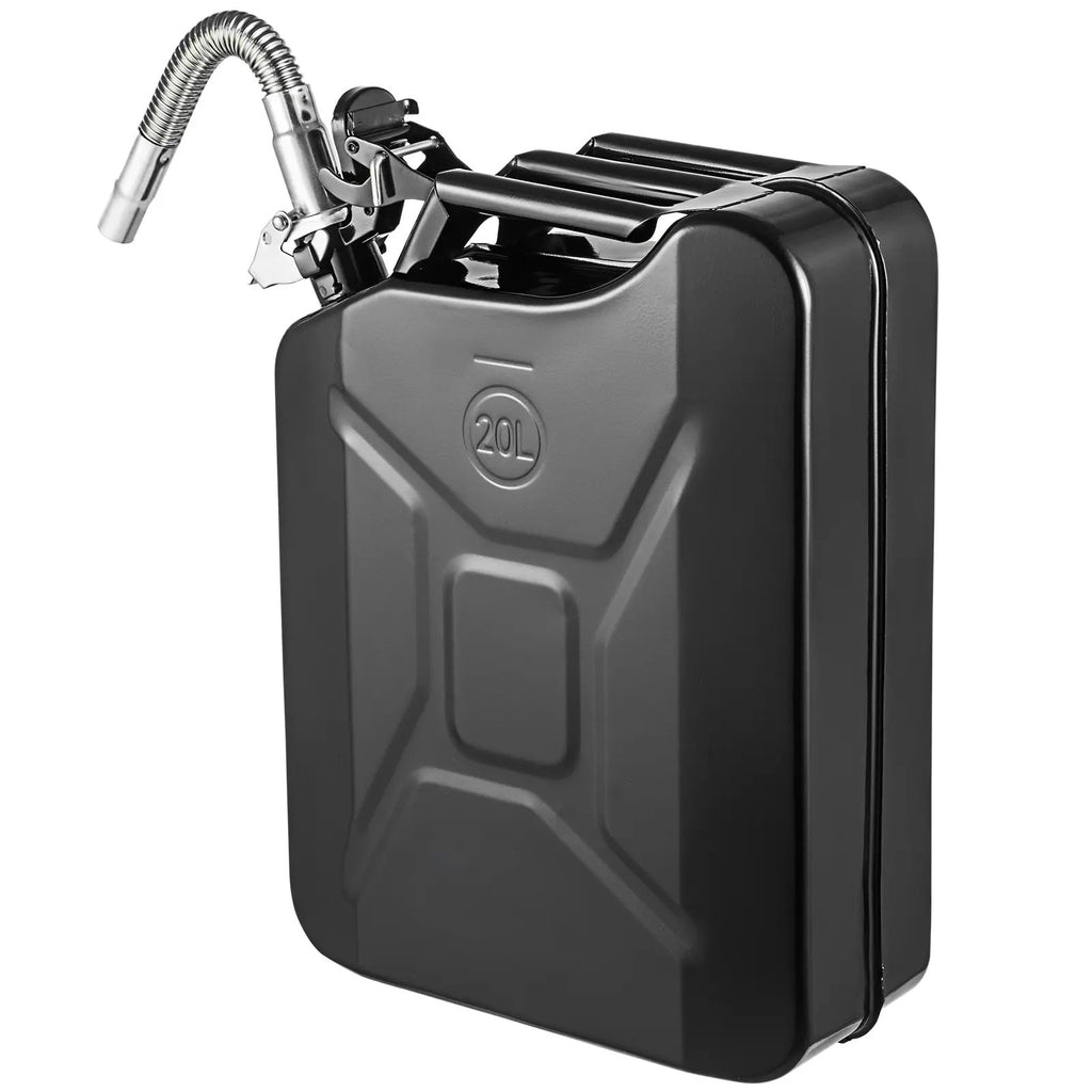 Jerry Fuel  Metal Fuel Container, Summervibes,Summervibes, 5.3 Gallon, Fuel Jerry Can with Spout and Comfort Handle, 6 L/min Max Flow Rate, Leakproof & Corrosion-resistant Metal Gas Tank Most Cars Motorcycle ATV UTV, Red, 2 Packs