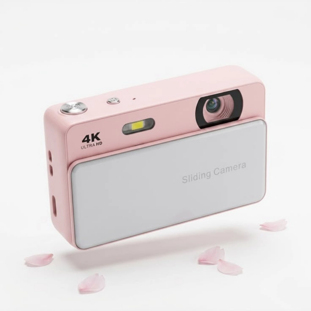 Retro-Digitalkamera als Dia