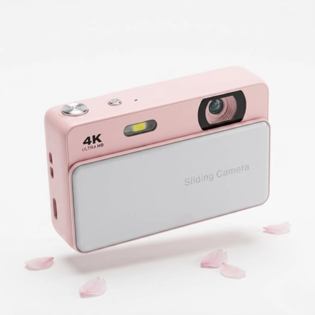 Retro-Digitalkamera als Dia