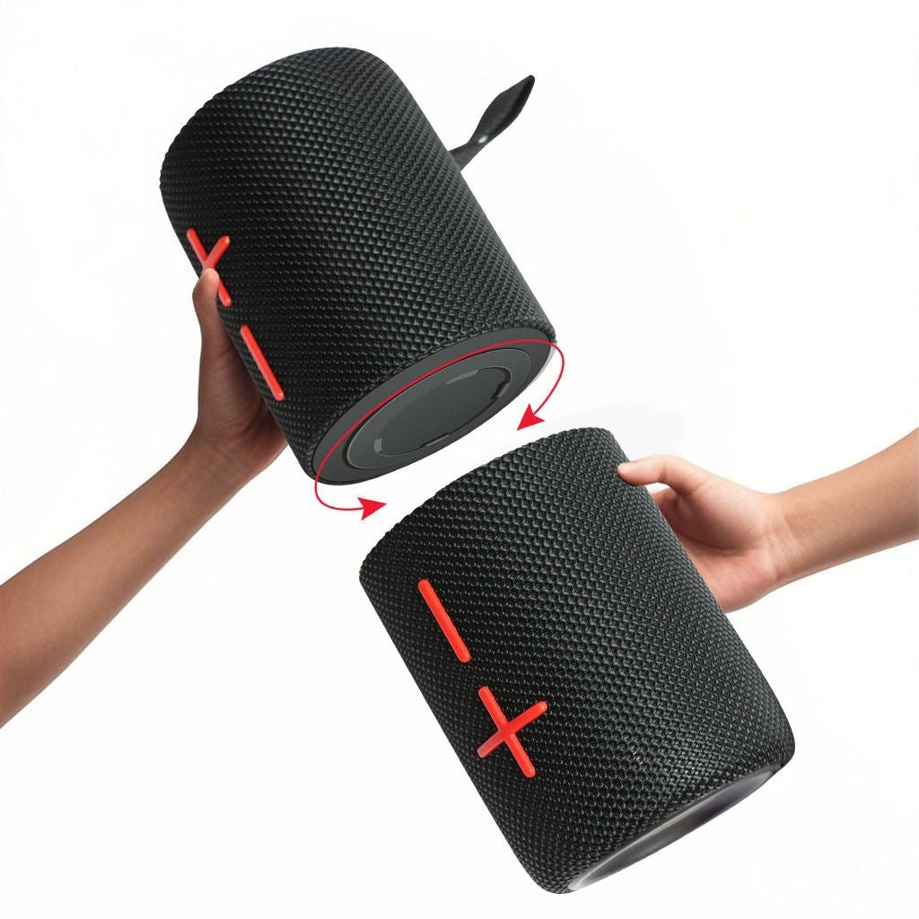 2-in-1 Bluetooth-Lautsprecher – Zweiteiliges Stereo-Design, 20W Sound, wasserdichter magnetischer kabelloser Lautsprecher mit 24 Stunden Wiedergabezeit – Perfekt für Smartphones & sommerlichen Outdoor-Spaß