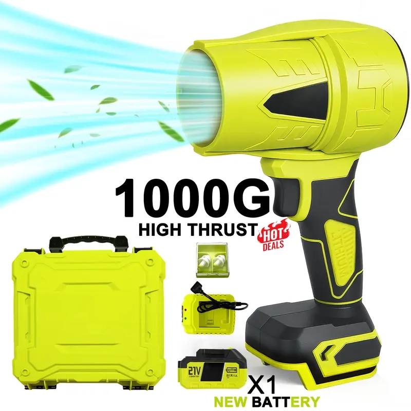 🔥Promotion exceptionnelle : -49 % sur le souffleur de feuilles Turbo Jet | Souffleur de feuilles sans fil pour feuilles de jardin