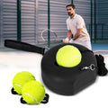 Hochwertiger Tennis-Trainer mit Rückprallfunktion und Metallsockel, tragbares Set mit 3 hochelastischen Tennisbällen an Schnüren, ideal für Erwachsene, Kinder und Anfänger, Trainingsgerät für den Outdoor-Bereich, Sport und Schlägersport