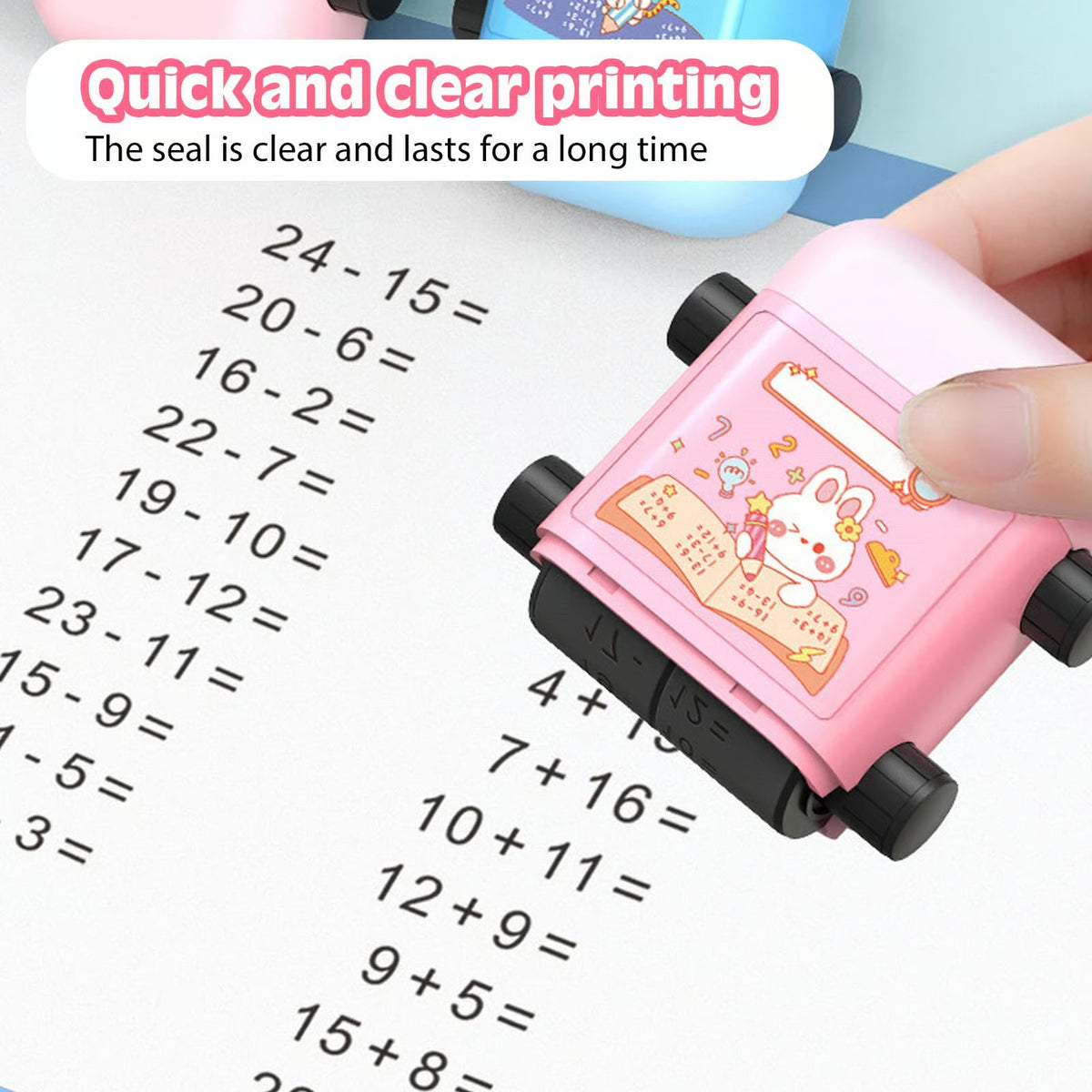 2-in-1-Mathestempel für Kinder