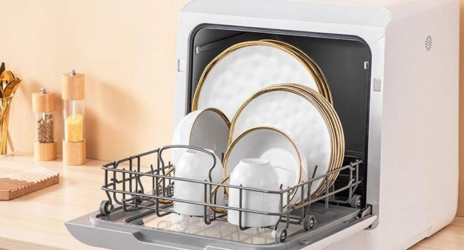 [CADEAU LIMITÉ] Service de table 16 pièces en porcelaine à bordure dorée pour 4 personnes, vaisselle blanche, noire et verte