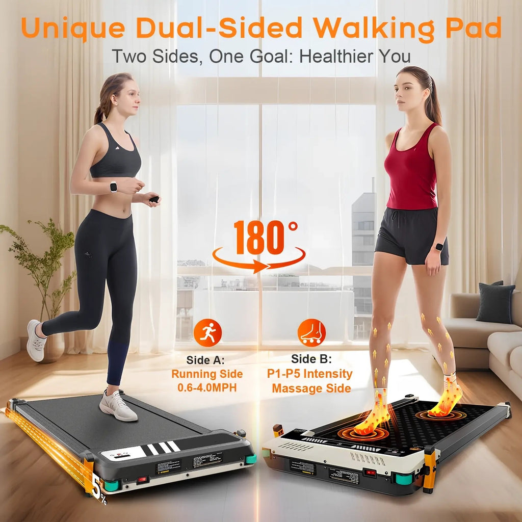 2-in-1-Laufband für unter den Schreibtisch – tragbar und leise