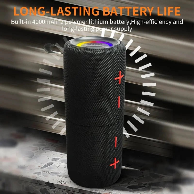 2-in-1 Bluetooth-Lautsprecher – Zweiteiliges Stereo-Design, 20W Sound, wasserdichter magnetischer kabelloser Lautsprecher mit 24 Stunden Wiedergabezeit – Perfekt für Smartphones & sommerlichen Outdoor-Spaß