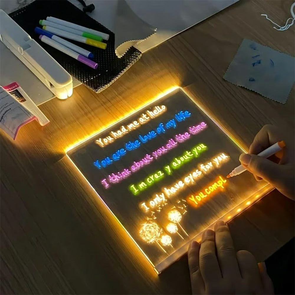 ✨LED-anteckningstavla med färger🎨