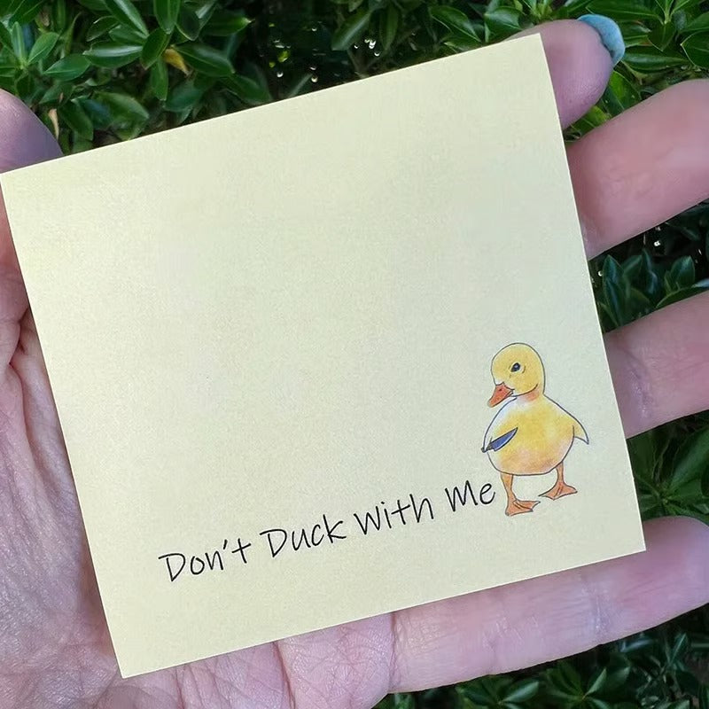 🤣Funny Sassy Duck Sticky Notes🎁